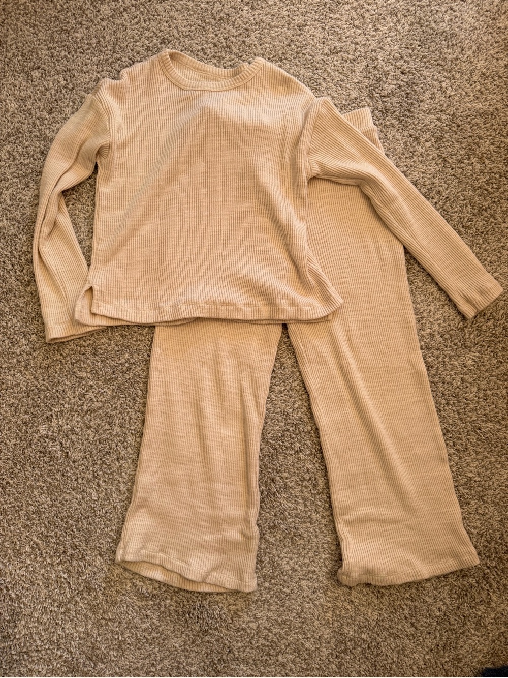 Lauren Conrad - little co. Cream Waffle-Knit - Cozy Two-Piece